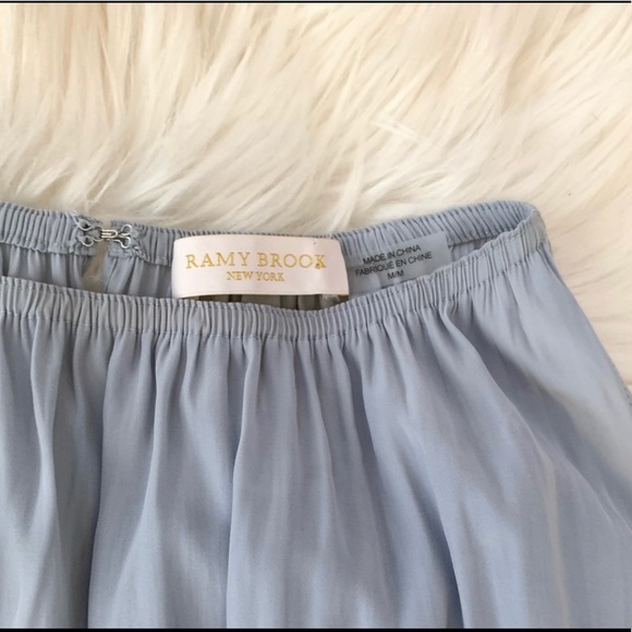 Ramy Brook Lauren Cold open Shoulder blouse Size Medium light Gray - Picture 2 of 5